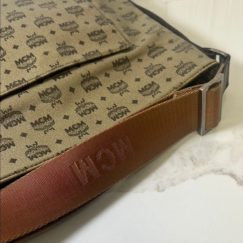 MCM Logo Messenger Bag